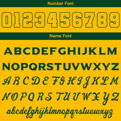 Benutzerdefiniert Grün Gelb Hoodie Personalisiert Männer Pullover Hoodie Gedruckt Team Name Number Logo für Frauen