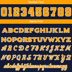 Benutzerdefinierte Varsity-Jacke. Letterman-Jacke für Männer, Frauen und Jugendliche Marine Orange