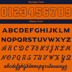 Benutzerdefiniert Marine Orange Hoodie Personalisiert Männer Pullover Hoodie Gedruckt Team Name Number Logo für Frauen