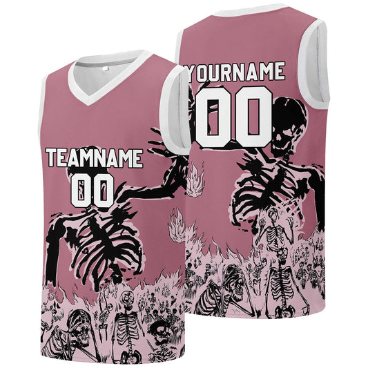 Individuelle Basketball-Jersey für Männer und Frauen. Gestickter und gedruckter Name, Nummer und Logo