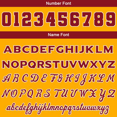 Benutzerdefinierte Varsity-Jacke. Letterman-Jacke für Männer, Frauen und Jugendliche Orange Rot