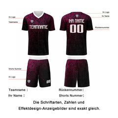 Benutzerdefinierte Rosa Silber Trikots für Männer Frauen Personalisierte Fußball Uniformen für Erwachsene und Kind