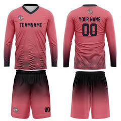 Kundenspezifisches Dunkelgrau Lichtrosa Basketball Fußball Schießen langes T-Shirt für Erwachsene und Kinder