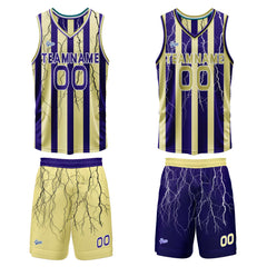 Benutzerdefinierte Gelb Blau Reversible Basketball Jersey Personalisierte Print Name Nummer Logo