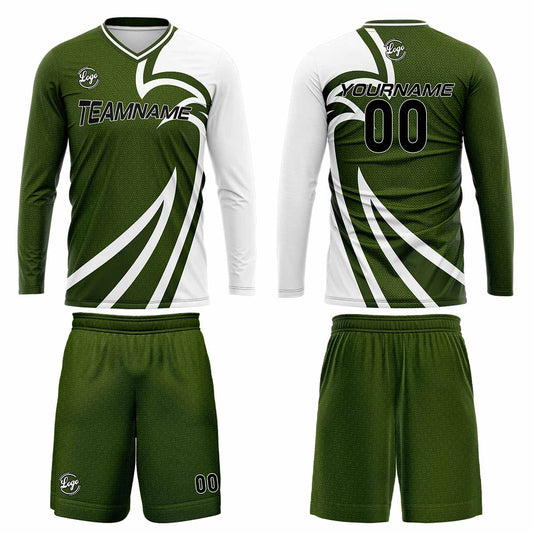 Kundenspezifisches Olivengrün Basketball Fußball Schießen langes T-Shirt für Erwachsene und Kinder