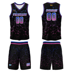 Benutzerdefinierter Rose Lila Basketball Jersey Uniform Anzug gedruckt Ihr Logo Name Nummer