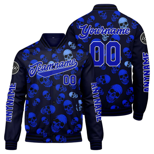 Maßgeschneiderte Königliche Letterman Varsity Jacket Individuelle Stickerei Druck nach Ihrem Wunsch