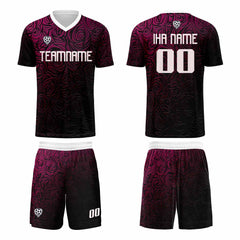 Benutzerdefinierte Rosa Silber Trikots für Männer Frauen Personalisierte Fußball Uniformen für Erwachsene und Kind