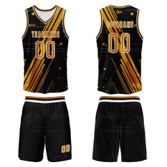 Benutzerdefinierter Orange Basketball Jersey Uniform Anzug gedruckt Ihr Logo Name Nummer