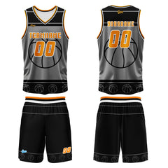 Benutzerdefinierter Weiß Orange Basketball Jersey Uniform Anzug gedruckt Ihr Logo Name Nummer