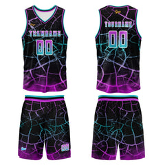 Benutzerdefinierter Rose Lila Basketball Jersey Uniform Anzug gedruckt Ihr Logo Name Nummer