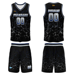 Benutzerdefinierter Azurblau Basketball Jersey Uniform Anzug gedruckt Ihr Logo Name Nummer