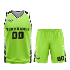 Benutzerdefinierter Grün Schwarz Basketball Jersey Uniform Anzug gedruckt Ihr Logo Name Nummer