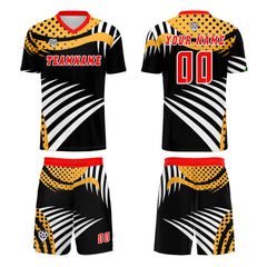 Benutzerdefinierte Orange Rot Trikots für Männer Frauen Personalisierte Fußball Uniformen für Erwachsene und Kind