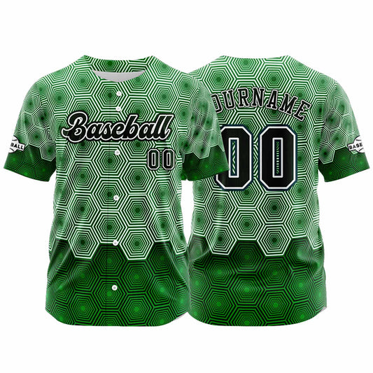 Benutzerdefiniert Grün Baseball Uniformen Drucken für Jungs Mädchen und Kinder Machen Ihr Team Mehr Vielfältig