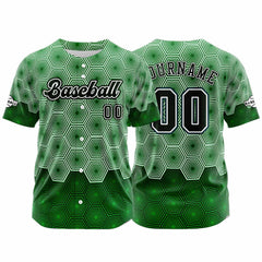 Benutzerdefiniert Grün Baseball Uniformen Drucken für Jungs Mädchen und Kinder Machen Ihr Team Mehr Vielfältig
