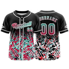 Benutzerdefiniert Schwarz Rot Baseball Uniformen Drucken für Jungs Mädchen und Kinder Machen Ihr Team Mehr Vielfältig