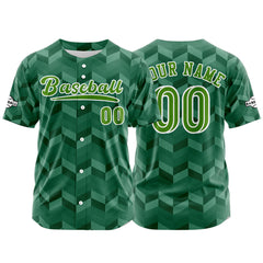 Benutzerdefiniert Grün Baseball Uniformen Drucken für Jungs Mädchen und Kinder Machen Ihr Team Mehr Vielfältig