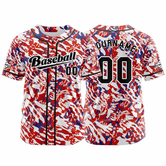 Benutzerdefiniert Rot Blau Baseball Uniformen Drucken für Jungs Mädchen und Kinder Machen Ihr Team Mehr Vielfältig