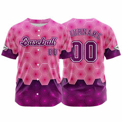 Benutzerdefiniert Rosa Baseball Uniformen Drucken für Jungs Mädchen und Kinder Machen Ihr Team Mehr Vielfältig