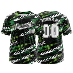 Benutzerdefiniert Schwarz Grün Baseball Uniformen Drucken für Jungs Mädchen und Kinder Machen Ihr Team Mehr Vielfältig