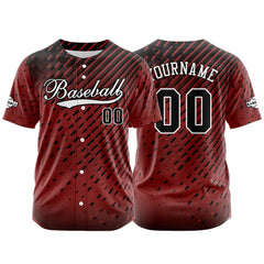 Benutzerdefiniert Rot Baseball Uniformen Drucken für Jungs Mädchen und Kinder Machen Ihr Team Mehr Vielfältig