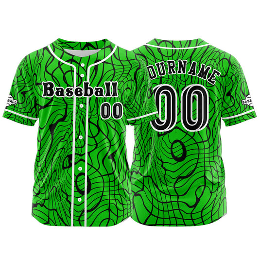 Benutzerdefiniert Grün Baseball Uniformen Drucken für Jungs Mädchen und Kinder Machen Ihr Team Mehr Vielfältig