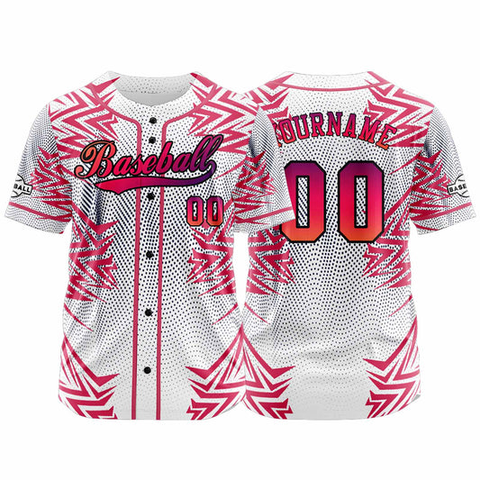 Benutzerdefiniert Weiß Rot Baseball Uniformen Drucken für Jungs Mädchen und Kinder Machen Ihr Team Mehr Vielfältig