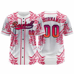 Benutzerdefiniert Weiß Rot Baseball Uniformen Drucken für Jungs Mädchen und Kinder Machen Ihr Team Mehr Vielfältig