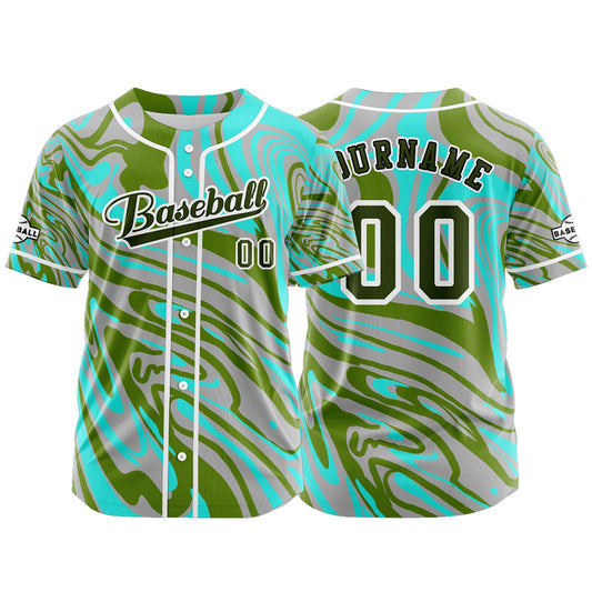 Benutzerdefiniert Grün Baseball Uniformen Drucken für Jungs Mädchen und Kinder Machen Ihr Team Mehr Vielfältig