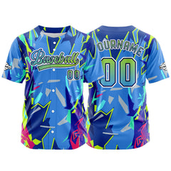 Benutzerdefiniert Blau Baseball Uniformen Drucken für Jungs Mädchen und Kinder Machen Ihr Team Mehr Vielfältig