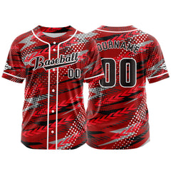 Benutzerdefiniert Rot Baseball Uniformen Drucken für Jungs Mädchen und Kinder Machen Ihr Team Mehr Vielfältig