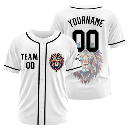 Benutzerdefinierte Baseball Jersey Personalisierte Baseball Shirt genäht und Druck Weiß