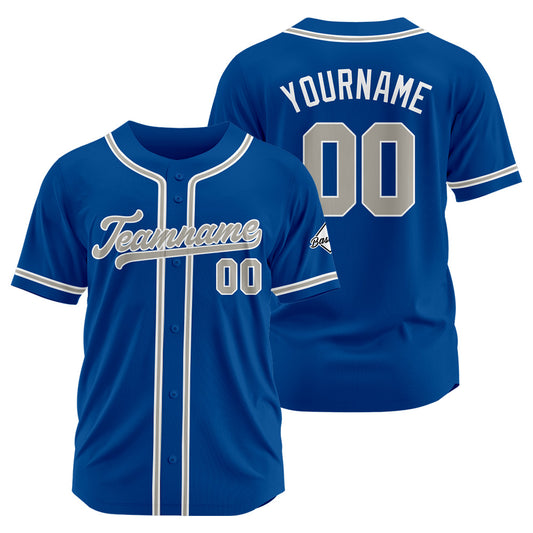 Benutzerdefinierte Authentisch Baseball-Trikot Royal Netz
