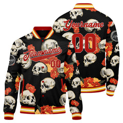 Benutzerdefinierte Peony Varsity-Jacke. Letterman-Jacke für Männer, Frauen und Jugendliche