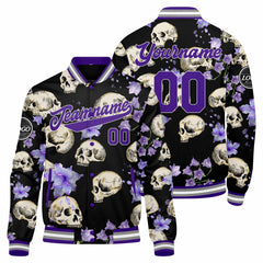 Benutzerdefinierte Lilie des Tals Varsity-Jacke. Letterman-Jacke für Männer, Frauen und Jugendliche