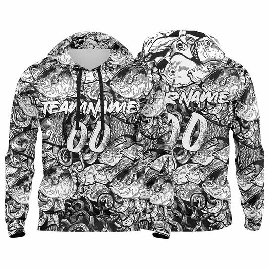 Benutzerdefinierter Sweatshirt-Hoodie für Mann, Frau, Mädchen, Junge. Drucken Sie Ihr Logo, Ihren Namen und Ihre Nummer Weiß