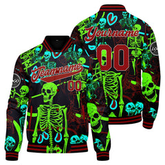 Benutzerdefinierte Rot Varsity-Jacke. Letterman-Jacke für Männer, Frauen und Jugendliche