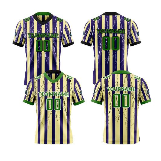 Benutzerdefinierte Gelb Grün Reversibel Fußball Trikot Personalisierte Gradient Fußball Shirts für Männer gedruckt Team Name Nummer Logo