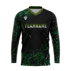 Kundenspezifisches Grün Basketball Fußball Schießen langes T-Shirt für Erwachsene und Kinder