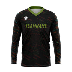 Kundenspezifisches Orange Olivengrün Basketball Fußball Schießen langes T-Shirt für Erwachsene und Kinder