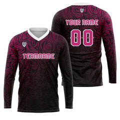 Kundenspezifisches Rose Basketball Fußball Schießen langes T-Shirt für Erwachsene und Kinder