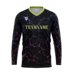 Kundenspezifisches Schwarz Grün Basketball Fußball Schießen langes T-Shirt für Erwachsene und Kinder