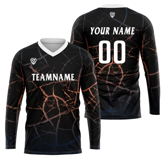 Kundenspezifisches Orange Blau Basketball Fußball Schießen langes T-Shirt für Erwachsene und Kinder