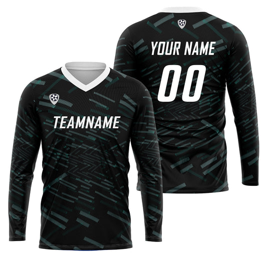 Kundenspezifisches Grün Weiß Basketball Fußball Schießen langes T-Shirt für Erwachsene und Kinder