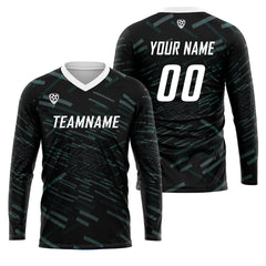 Kundenspezifisches Grün Weiß Basketball Fußball Schießen langes T-Shirt für Erwachsene und Kinder