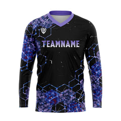 Kundenspezifisches Lila Basketball Fußball Schießen langes T-Shirt für Erwachsene und Kinder