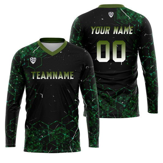 Kundenspezifisches Grün Basketball Fußball Schießen langes T-Shirt für Erwachsene und Kinder