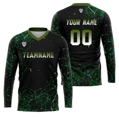 Kundenspezifisches Grün Basketball Fußball Schießen langes T-Shirt für Erwachsene und Kinder