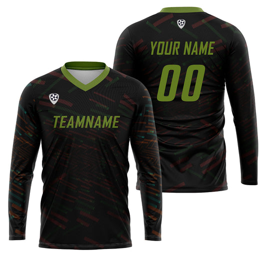 Kundenspezifisches Orange Olivengrün Basketball Fußball Schießen langes T-Shirt für Erwachsene und Kinder